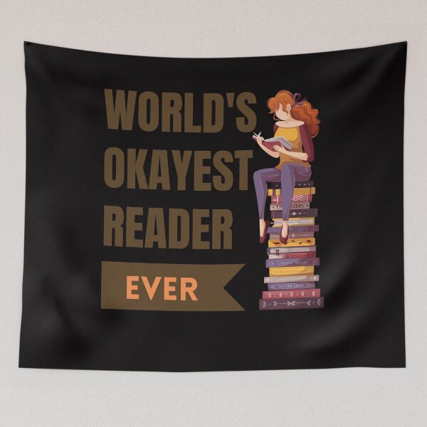 Item preview, World's okayest reader books booking reading  designed and sold by Azrou shop.