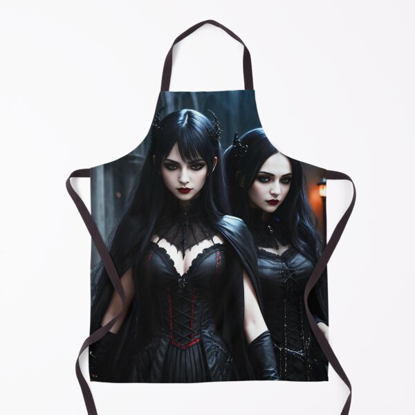 Item preview, Gothic Women Couple Art Print designed and sold by Stoneheim.