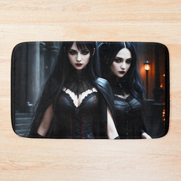 Item preview, Gothic Women Couple Art Print designed and sold by Stoneheim.
