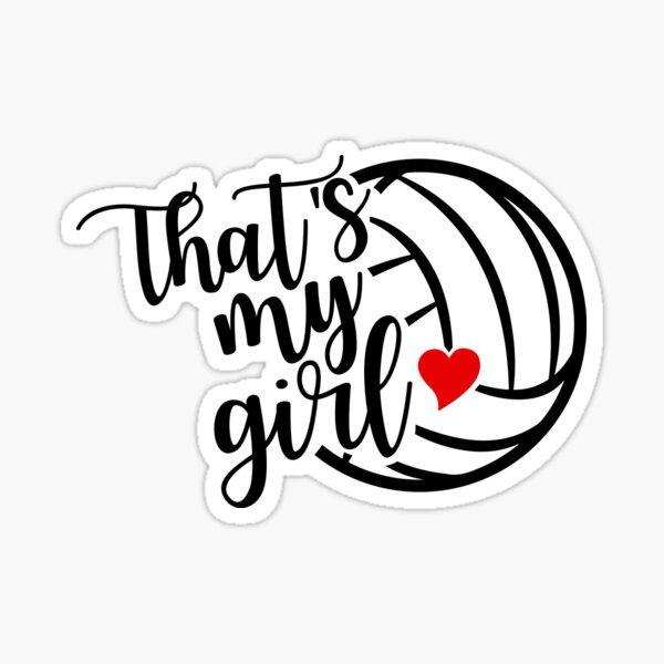 Volleyball Ribbon Sticker for Sale by HaPenny