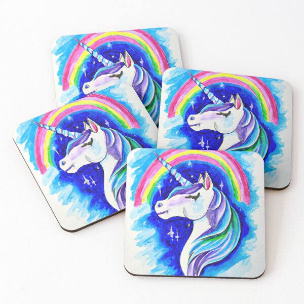 Item preview, Magical Unicorn with Rainbow designed and sold by By Nayla.