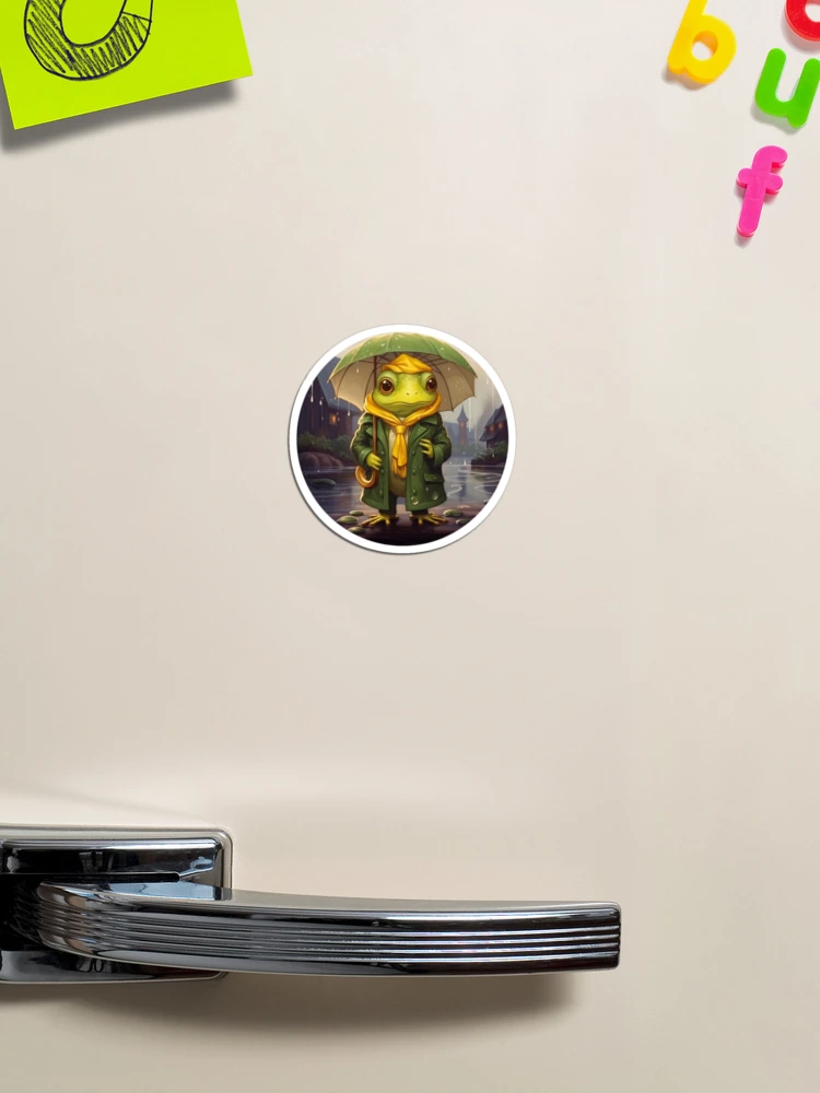 Aperçu 1 sur 3. Magnet avec l'œuvre Chance Of Rain créée et vendue par RiffraffDesigns.