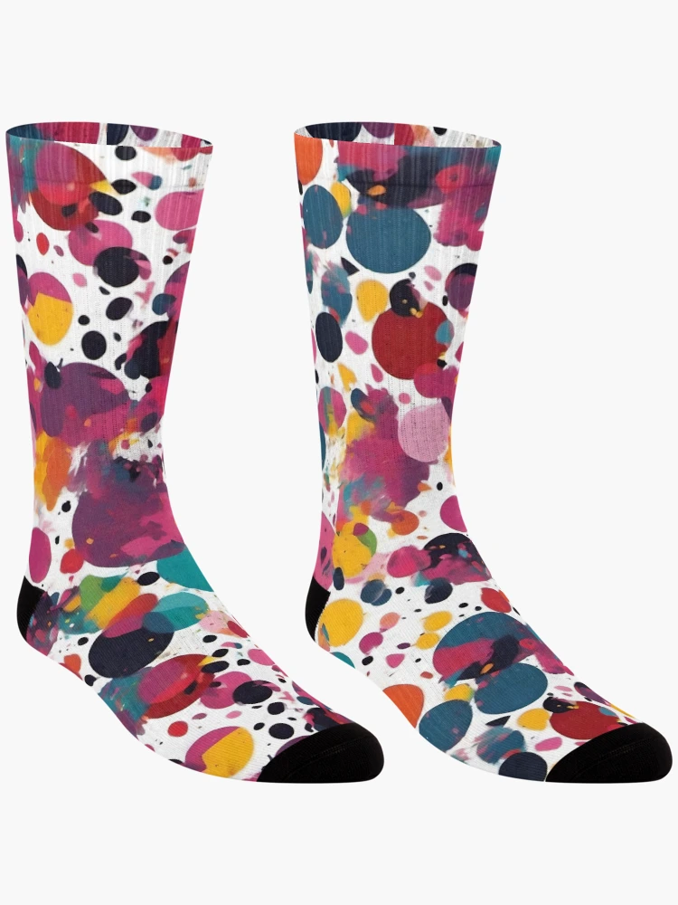 Thumbnail 3 of 5, Socks, Color Explosion designed and sold by AbsoluteA.