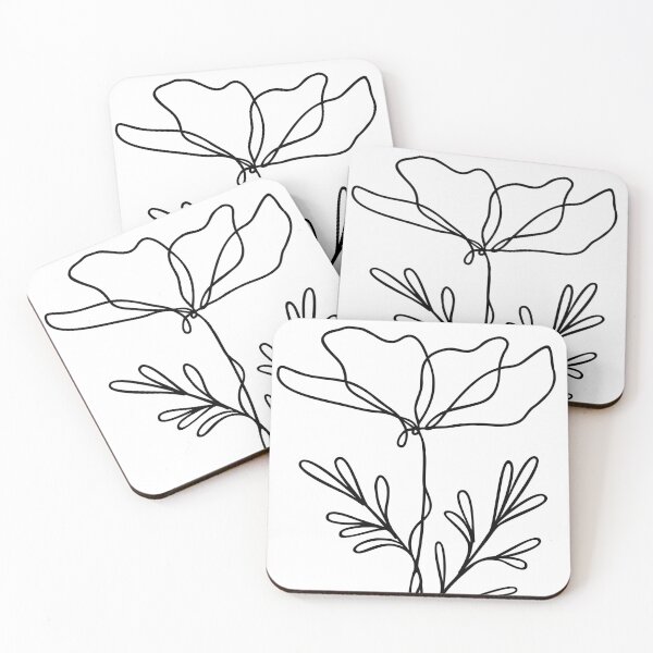 Item preview, Wildflower Botanical Line Art | Elegant Floral Leaf Design designed and sold by RachelFCreative.