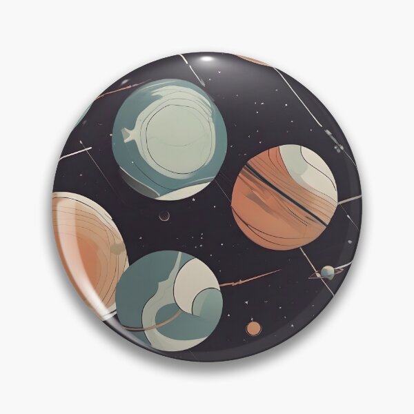 Item preview, Minimalist Planets in Space designed and sold by AbsoluteA.