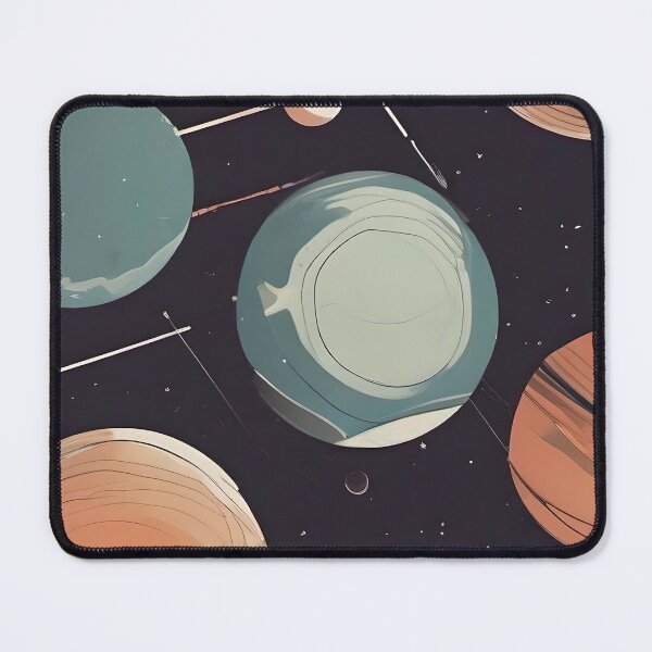 Item preview, Minimalist Planets in Space designed and sold by AbsoluteA.