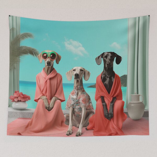 Item preview, Pretentious Pets on Holiday  designed and sold by Klickpicks.