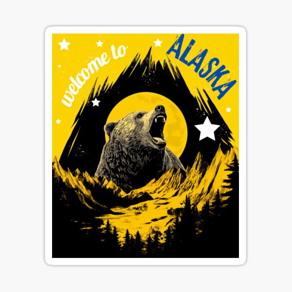 Item preview, Bienvenido a Alaska Bear Grazer designed and sold by Filmharmony.