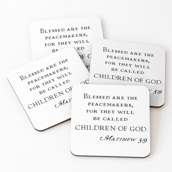 Item preview, Matthew 5:9 Children of God Bible Quote 2 designed and sold by BazaarShoppe.