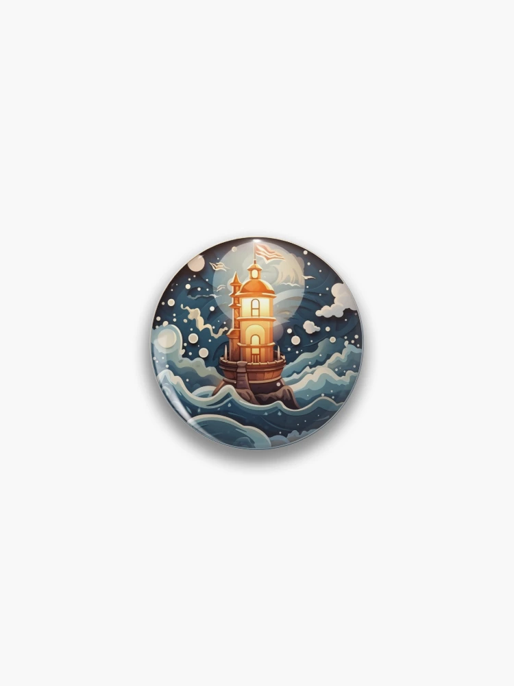 Imagen 1 de 3, Chapa con la obra Light Up The Frost, diseñada y vendida por RiffraffDesigns.