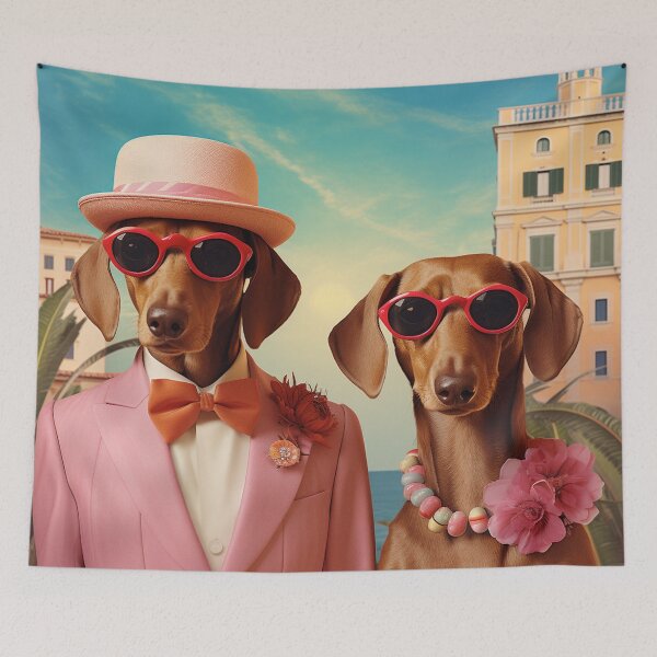 Item preview, Pretentious Pets on Holiday  designed and sold by Klickpicks.