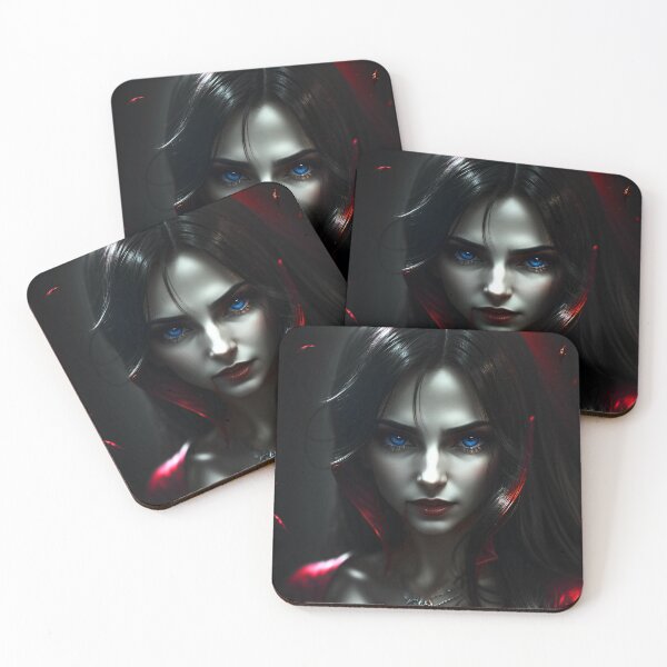 Item preview, Gothic Vampire Woman Art Print designed and sold by Stoneheim.