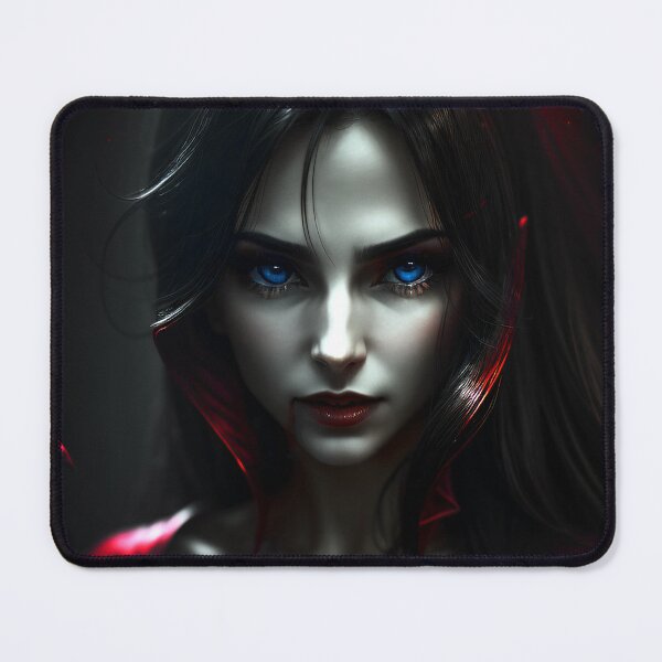 Item preview, Gothic Vampire Woman Art Print designed and sold by Stoneheim.