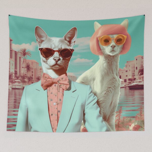 Item preview, Pretentious Pets on Holiday  designed and sold by Klickpicks.