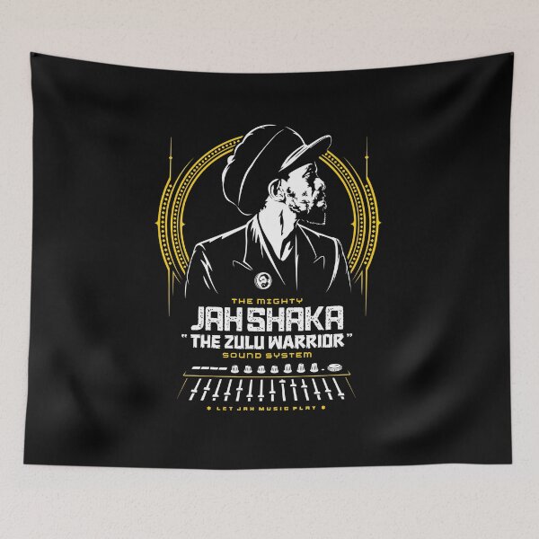 Item preview, The Mighty Jah Shaka T-shirt designed and sold by rasrootswear.