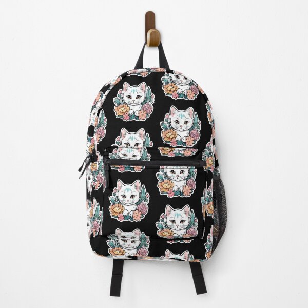 Item preview, Kitty & Pretty Flowers designed and sold by bethdaydreamzz.