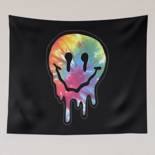 Item preview, Trippy Tumblr Tie Dye Dripping Smiley Face  	 		 designed and sold by xqbijgxwimj77.