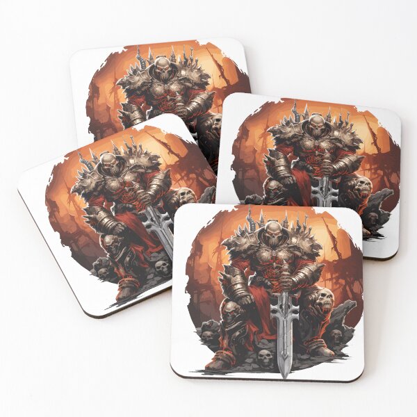 Item preview, Chaos Warrior Khorne in Post-Apocalyptic City - Ultra-Detailed Sci-Fi Fantasy Art, Transparent Background designed and sold by AIPICCRAFT.
