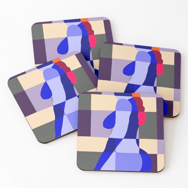 Item preview, Geometric female nude in rectangles and curves designed and sold by pulchritude560.