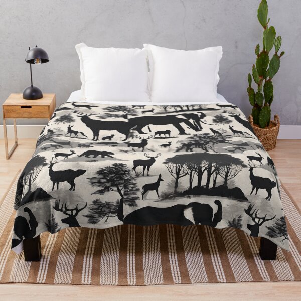 Item preview, Monochrome Wildlife Silhouettes designed and sold by AbsoluteA.