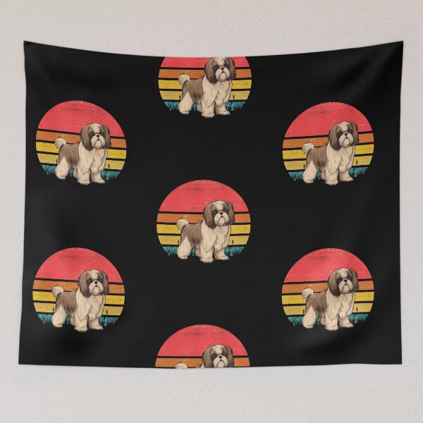Item preview, Shih Tzu Vintage Retro Sunset designed and sold by rafaeltto.