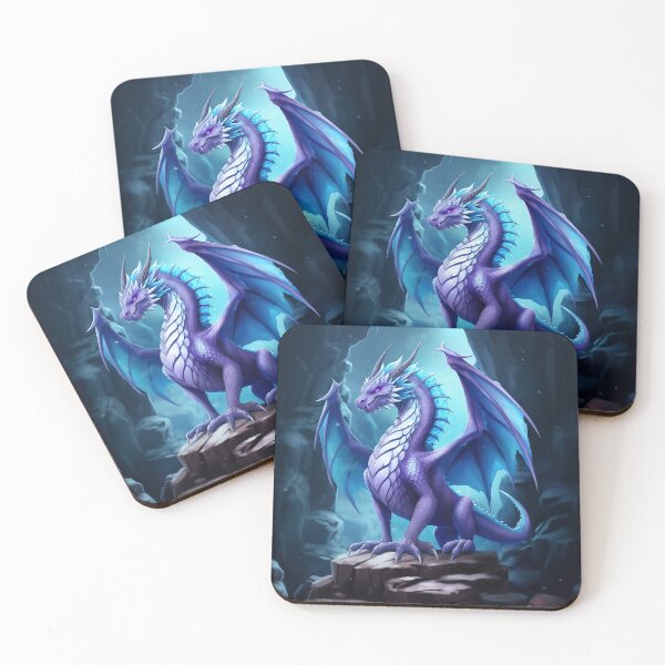 Item preview, Cave Sentinel: The Blue Dragon - RPG Dragon Lover designed and sold by Zanda-Nerd-Shop.