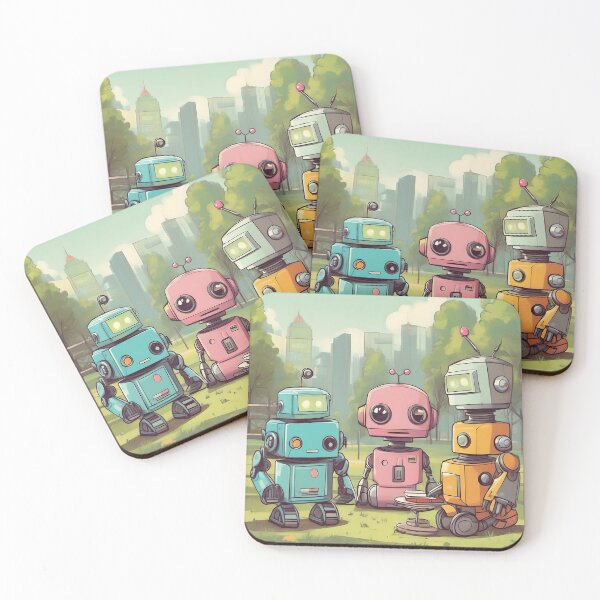Item preview, Robots in Everyday Scenes designed and sold by AbsoluteA.