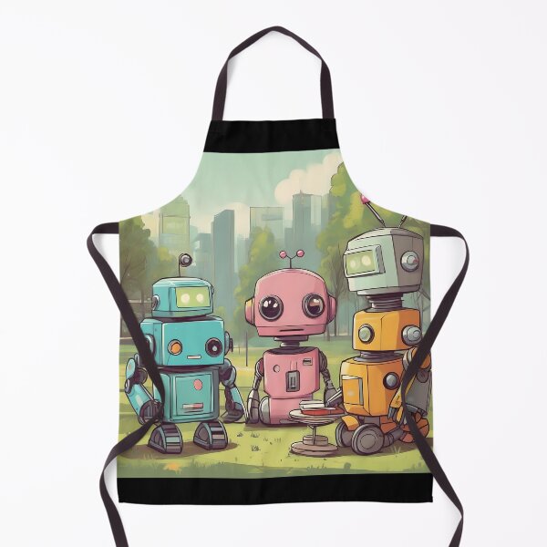 Item preview, Robots in Everyday Scenes designed and sold by AbsoluteA.