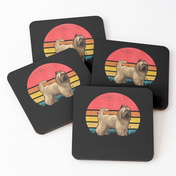 Item preview, Skye Terrier Vintage Retro Sunset designed and sold by rafaeltto.