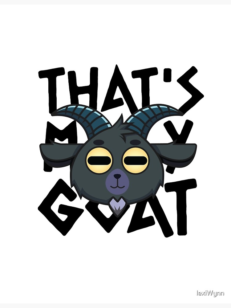 That s My GOAT Black Canvas Print