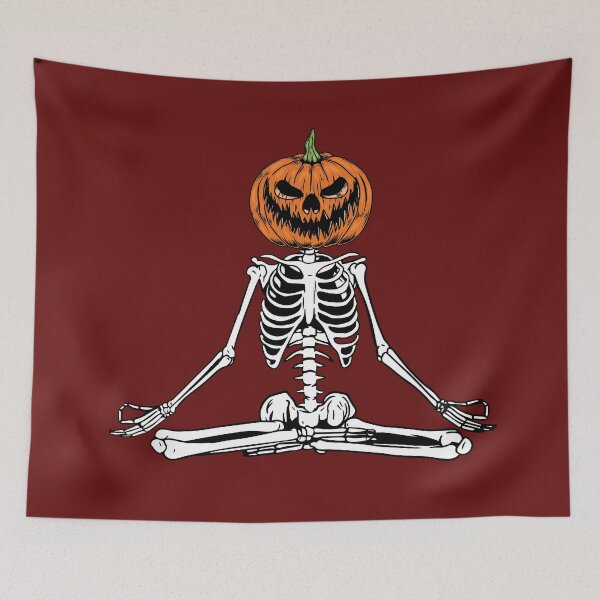 Item preview, Pumpkin head, Skeleton, Halloween pumpkin, Halloween skeleton designed and sold by Janetlousart.