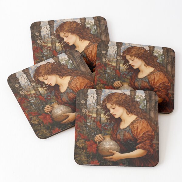 Item preview, Aquarius Zodiac Vintage design William Morris designed and sold by IdeasCabin.