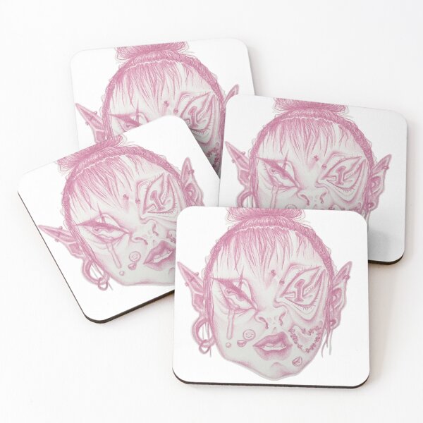 Item preview, Pink distorted elf portrait  designed and sold by aperpegls.