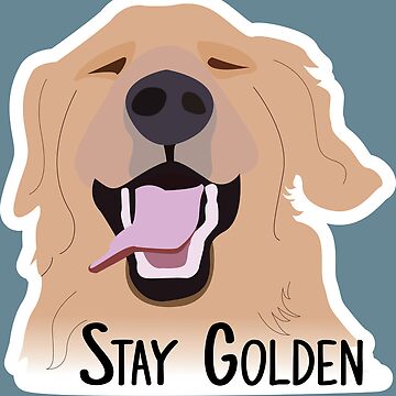 Imagen de la obra Quédate Golden Retriever de Carly Martinelli