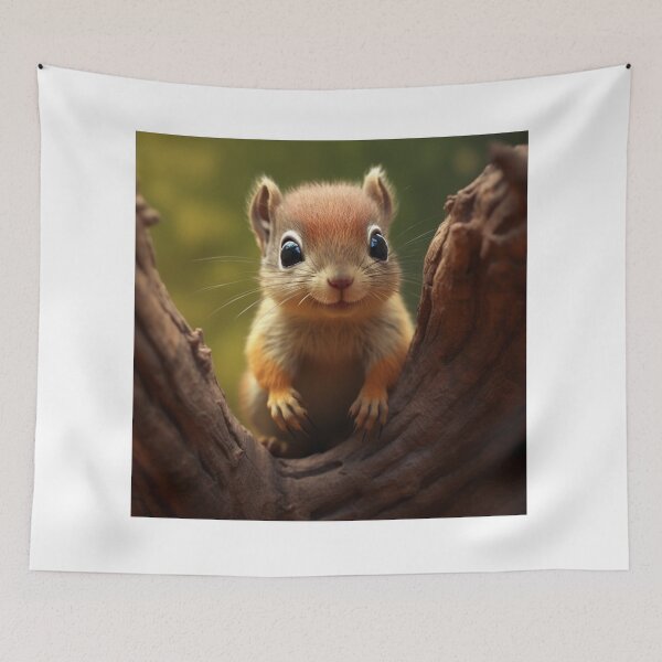 Item preview, Cute Squirrel - Cute Baby Animals  designed and sold by baby-animal-art.