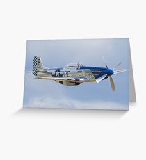 Mustang P-51D "Excalibur" Grußkarte