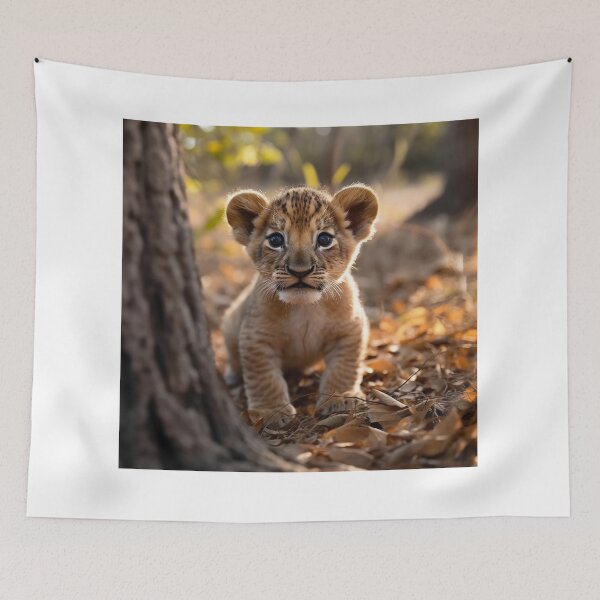 Item preview, Cute Baby Lion - Cute Baby Animals  designed and sold by baby-animal-art.