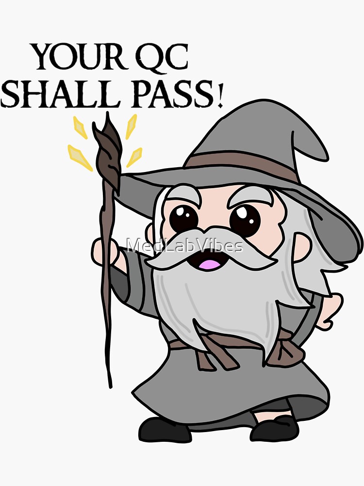 Thumbnail 3 of 3, Sticker, Wizard QC Laboratory designed and sold by MedLabVibes.