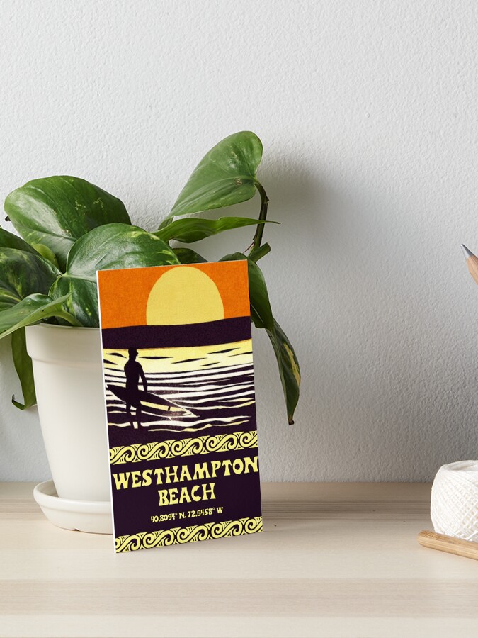 "Westhampton Beach Surf" Art Board Print for Sale by Hungry Hungry