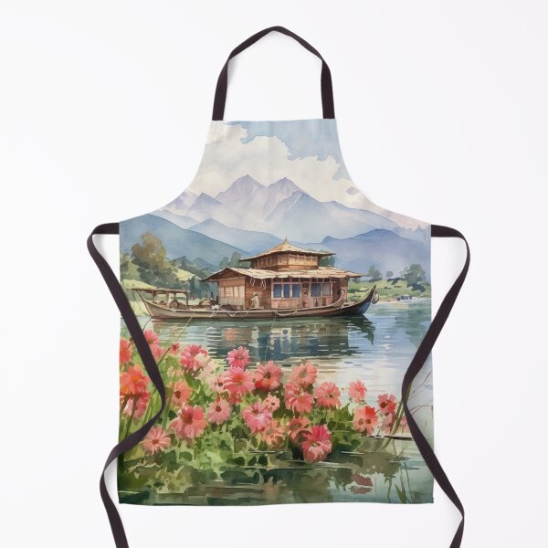 Item preview, Houseboat at the foot of the Hymalayas designed and sold by Ellimade.