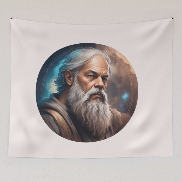 Artikelvorschau, Socrates Design Vll Style Philosoph Socrates Art Digital - AI Art entworfen und verkauft von StoicWarrior.