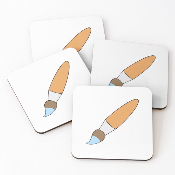 Item preview, Artsy paintbrush in aesthetic pastel blue color designed and sold by xiape.