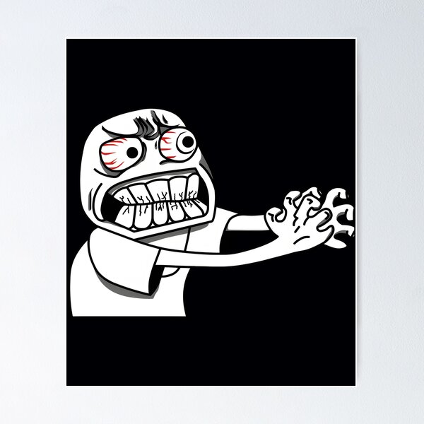 Internet Troll Trollface Rage Comic U Mad Internet Meme PNG, Clipart,  Artwork, Black And White, Blog