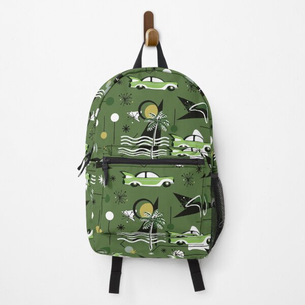 Item preview, Retro Car at the Beach Print Lime designed and sold by Sharon Schwalbe.