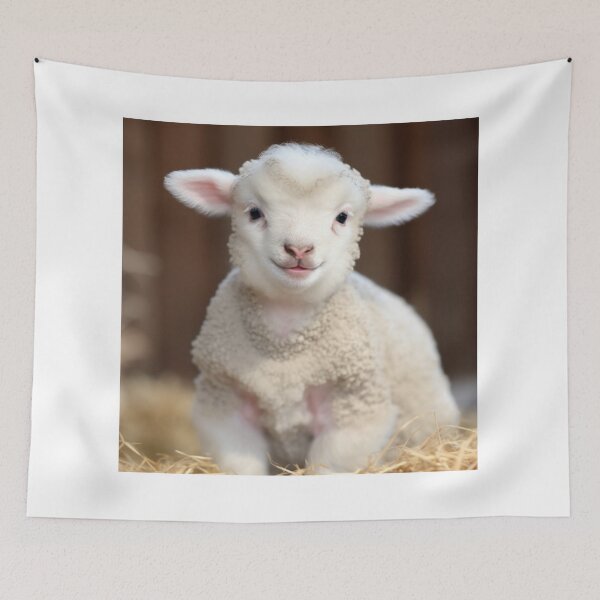 Item preview, Cute Baby Sheep - Cute Baby Animals  designed and sold by baby-animal-art.