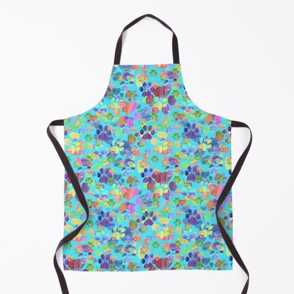 Item preview, Pawprints all over Turquoise designed and sold by Melissa J Barrett.