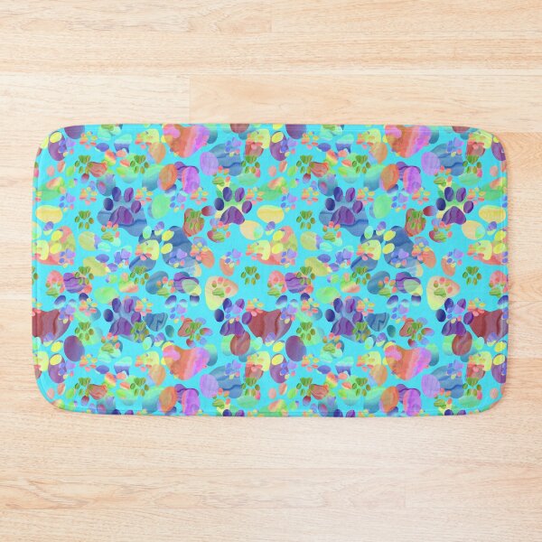 Item preview, Pawprints all over Turquoise designed and sold by Melissa J Barrett.