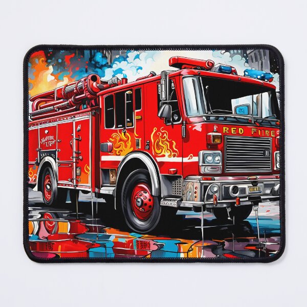 Item preview, Pop Art Fire Engine designed and sold by DakotaInspired.