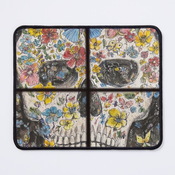 Item preview, Fowers and skull designed and sold by fishtower.