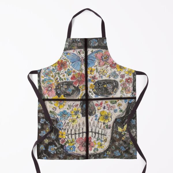 Item preview, Fowers and skull designed and sold by fishtower.